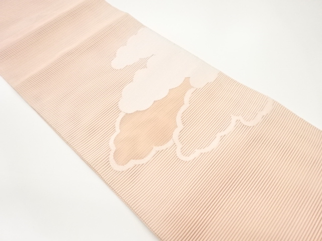 絽綴れ雲模様織出し名古屋帯